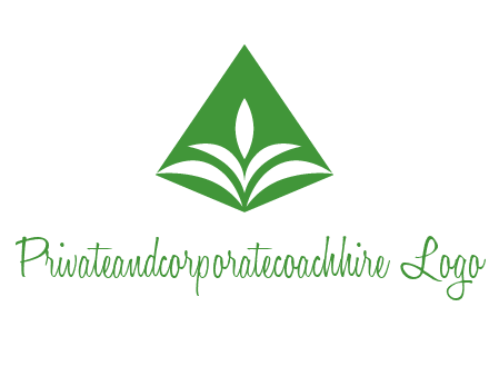 abstract plant in rhombus agriculture logo