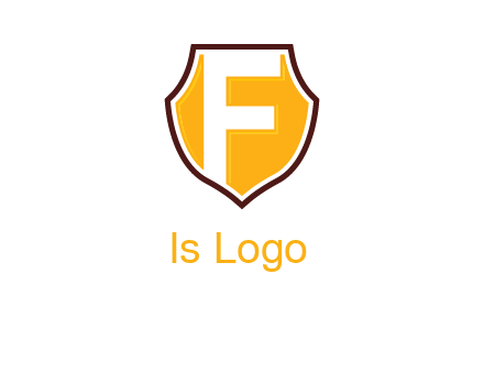 letter f inside the emblem logo