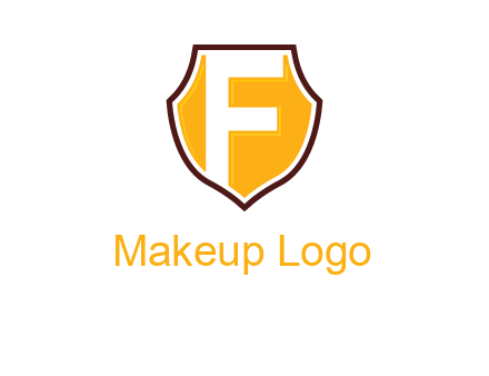 letter f inside the emblem logo