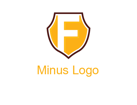 letter f inside the emblem logo