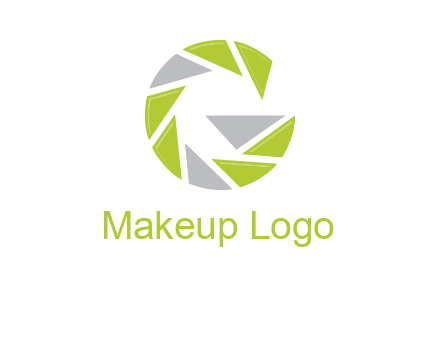 Camera shutter forming letter g logo