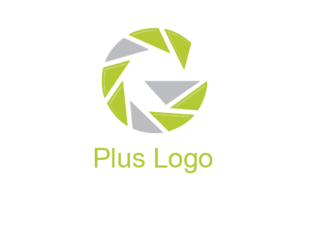 Camera shutter forming letter g logo
