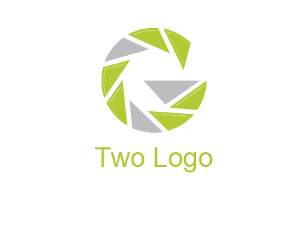 Camera shutter forming letter g logo
