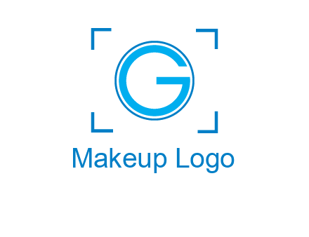 letter g inside circle with focus symbol