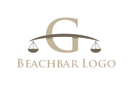 letter g incorporated with scales logo