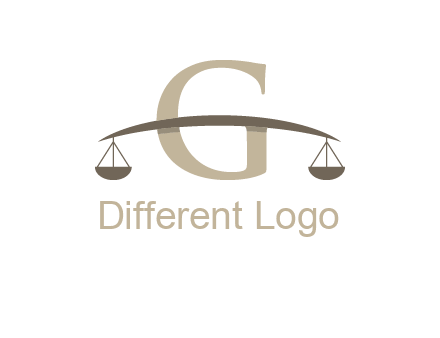 letter g incorporated with scales logo