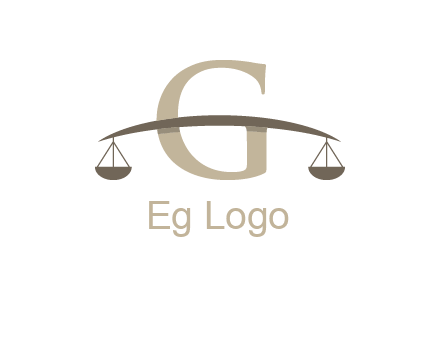 letter g incorporated with scales logo