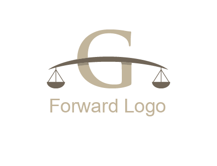 letter g incorporated with scales logo