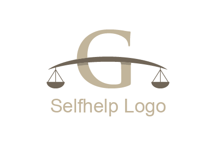 letter g incorporated with scales logo