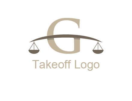 letter g incorporated with scales logo