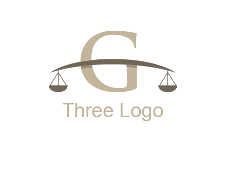 letter g incorporated with scales logo
