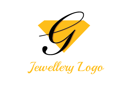 letter g in front of a diamond shape logo