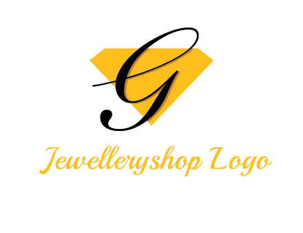 letter g in front of a diamond shape logo
