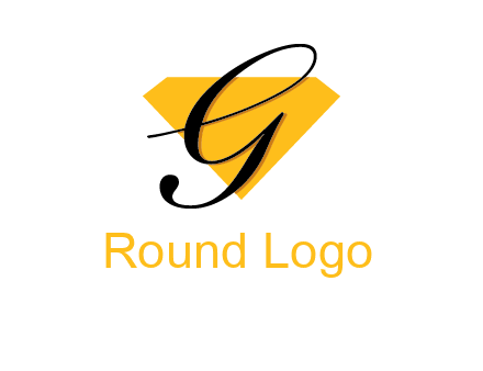 letter g in front of a diamond shape logo