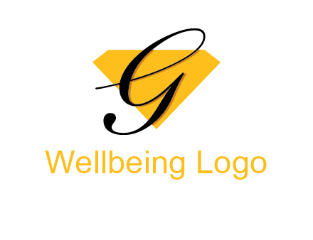 letter g in front of a diamond shape logo