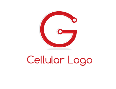 technology cables forming letter g logo
