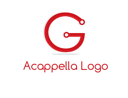 technology cables forming letter g logo
