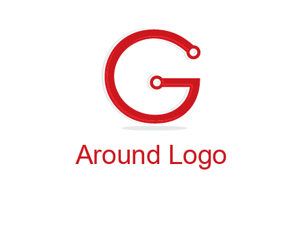 technology cables forming letter g logo