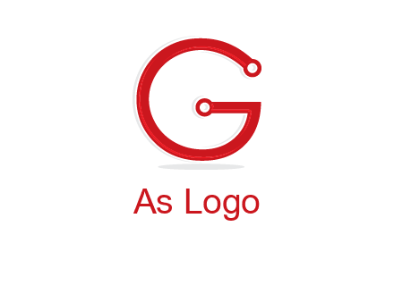 technology cables forming letter g logo
