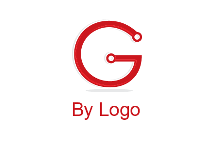 technology cables forming letter g logo