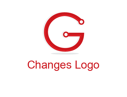 technology cables forming letter g logo