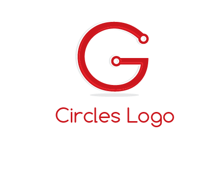 technology cables forming letter g logo