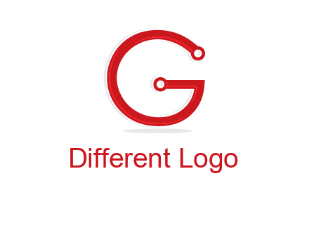 technology cables forming letter g logo