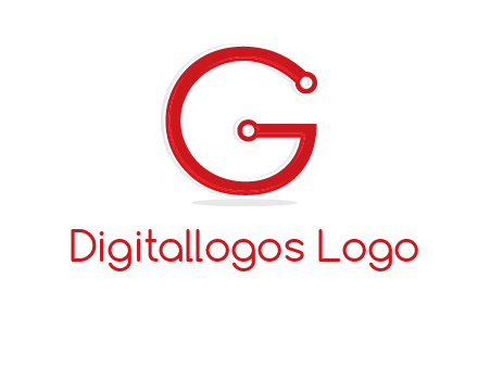 technology cables forming letter g logo