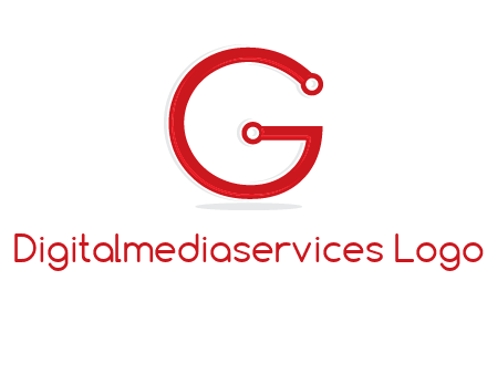 technology cables forming letter g logo