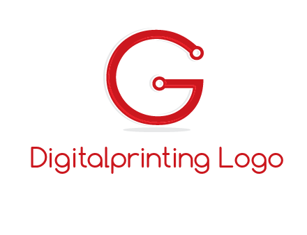 technology cables forming letter g logo