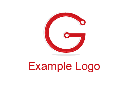 technology cables forming letter g logo