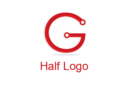 technology cables forming letter g logo
