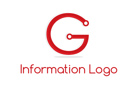 technology cables forming letter g logo