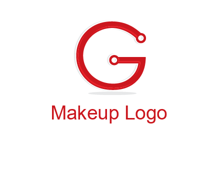 technology cables forming letter g logo