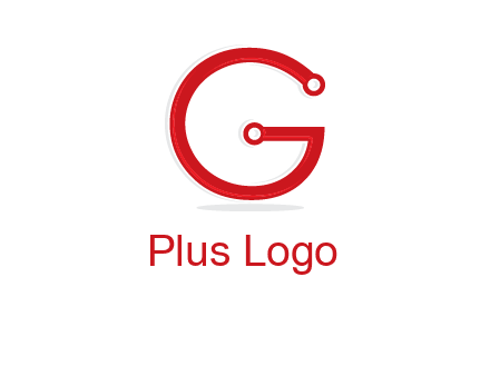 technology cables forming letter g logo