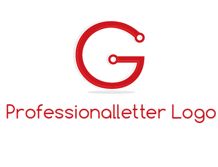 technology cables forming letter g logo