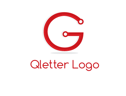 technology cables forming letter g logo
