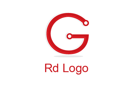 technology cables forming letter g logo