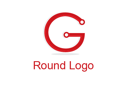 technology cables forming letter g logo