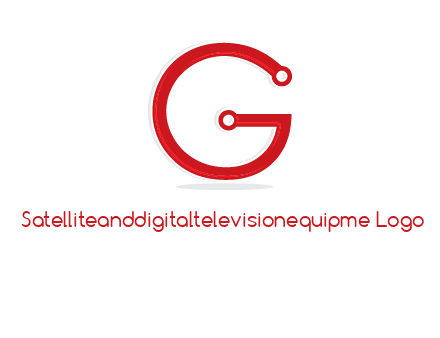 technology cables forming letter g logo