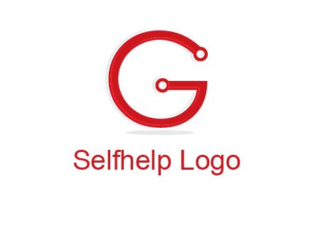 technology cables forming letter g logo