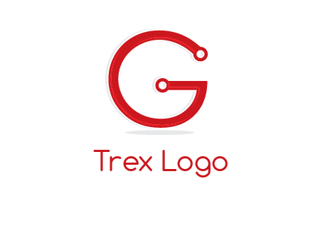 technology cables forming letter g logo