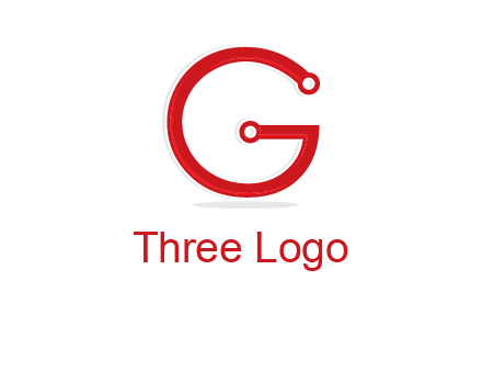 technology cables forming letter g logo