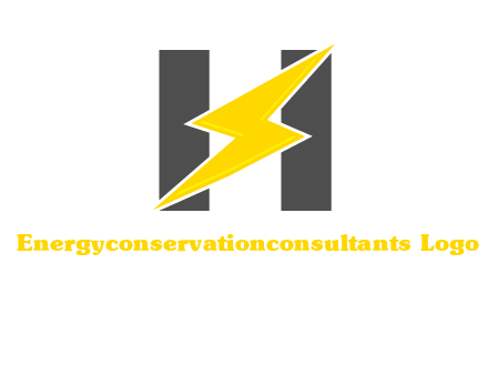 electric bolt is placed in front of letter h logo