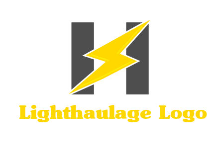 electric bolt is placed in front of letter h logo