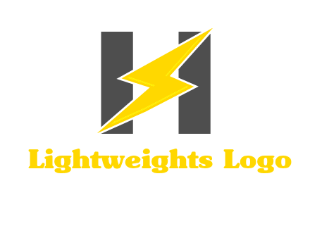 electric bolt is placed in front of letter h logo