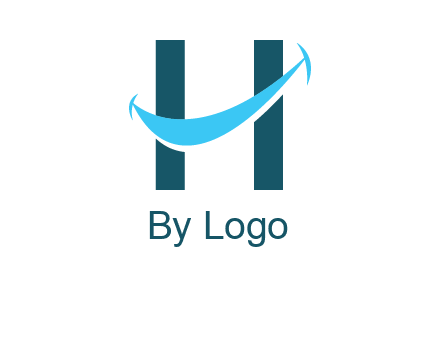 letter h with smile logo