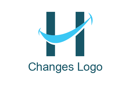 letter h with smile logo