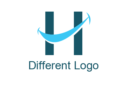 letter h with smile logo