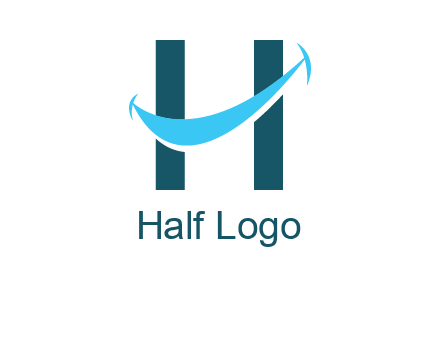 letter h with smile logo